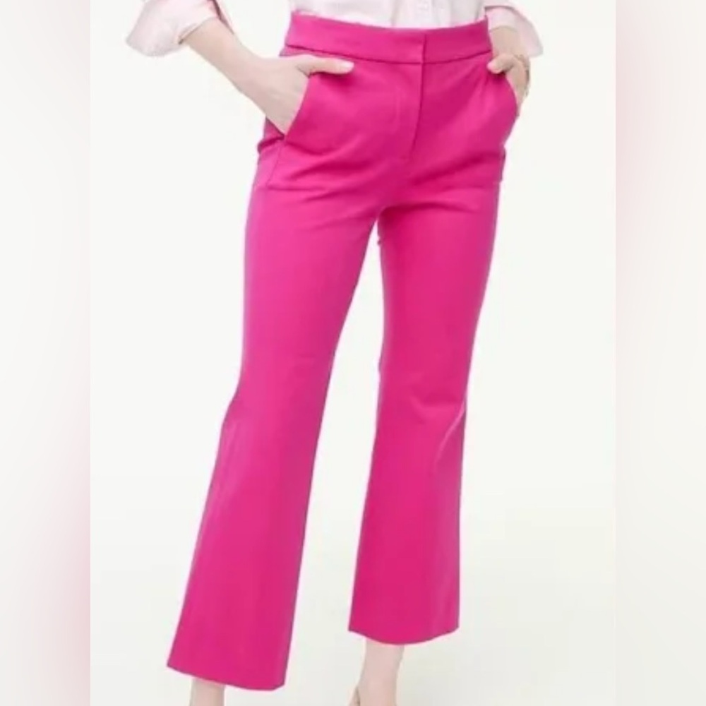 Vibrant Pink Flare Trouser (JCrew Kelsey Pant)